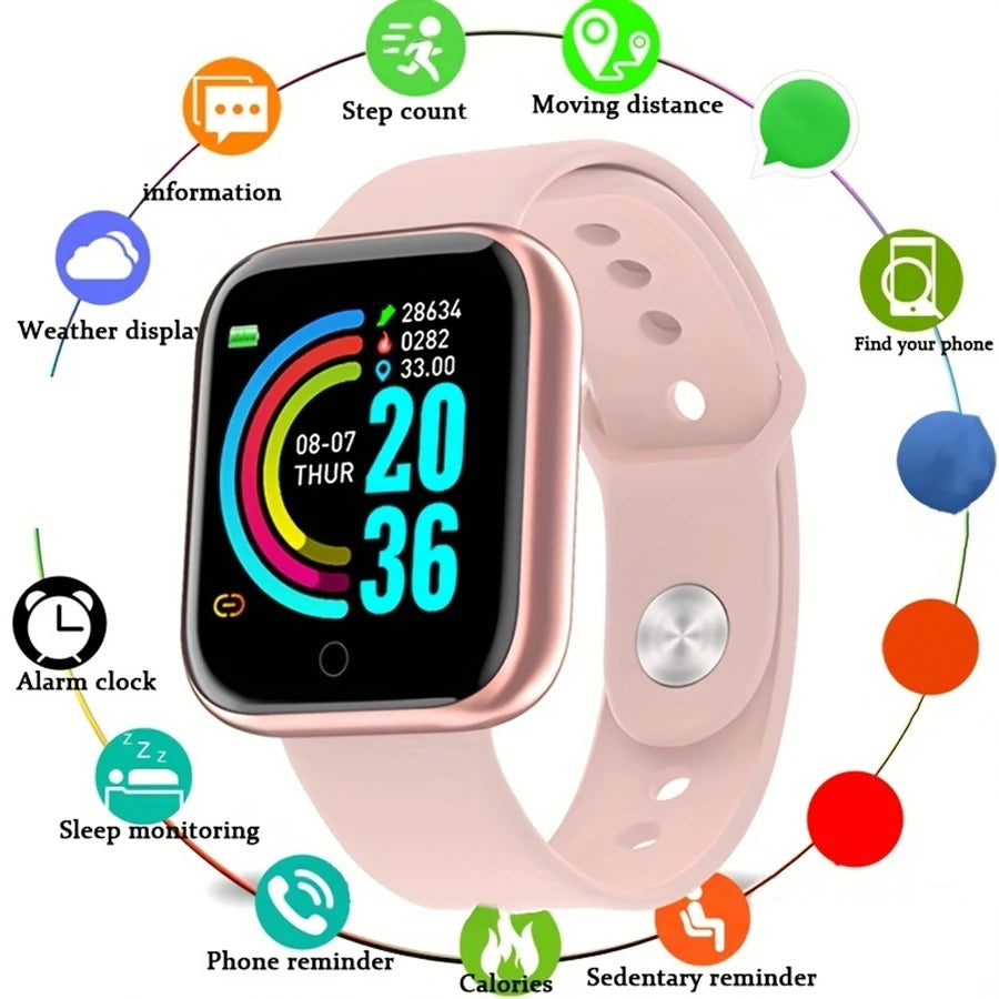 Montre Connectée Homme Femme – Smartwatch Fitness Cardio Sommeil Android iOS