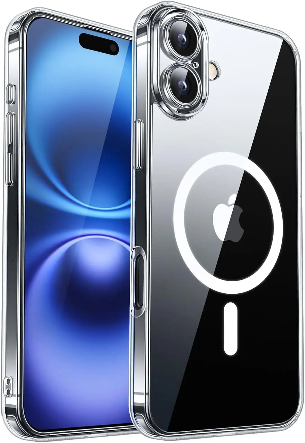 Coque MagSafe Magnétique Antichoc iPhone 11 12 13 14 15 16 17 Pro Max – Translucide Mat